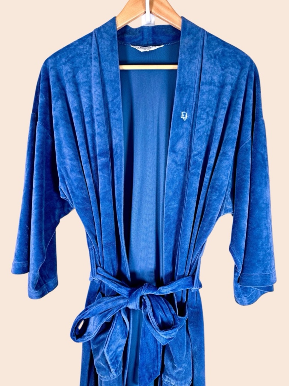 Christian Dior Monsieur Velour Belted Robe UNISEX